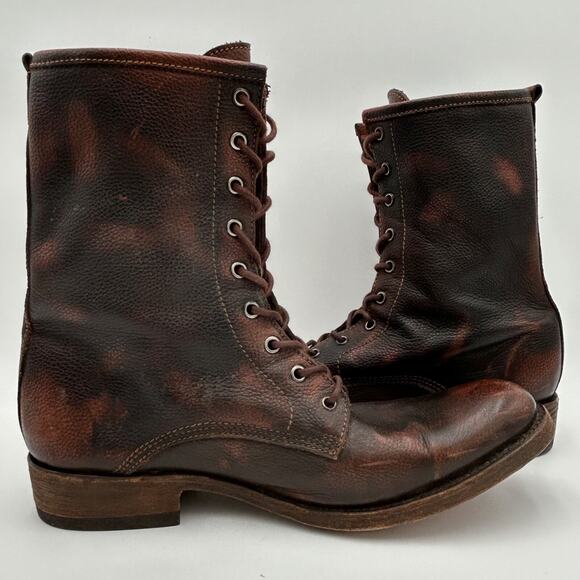Liberty Boot Handmade Men\'s Brown Leather Lace Up Boots Size 9 main image 10